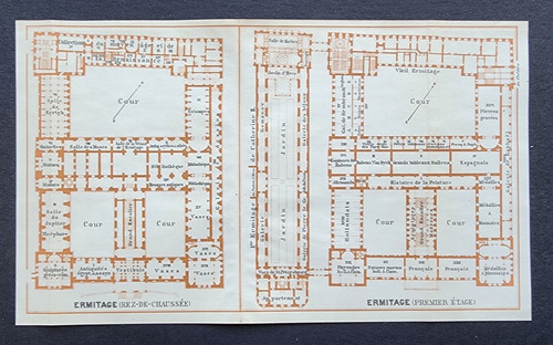 Antiker plan der - antiker, eremitage